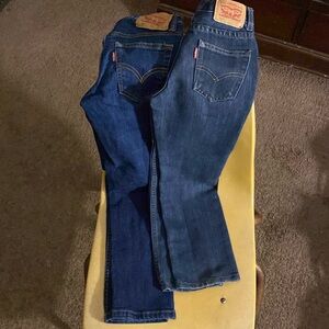 Two pair of like new boys Levi’s one pair 502 8 and other pair 511 7